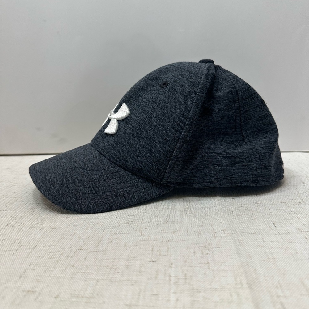 💜Under Armour Kids Dark Heather Gray Cap with White Logo - Picture 5 of 8